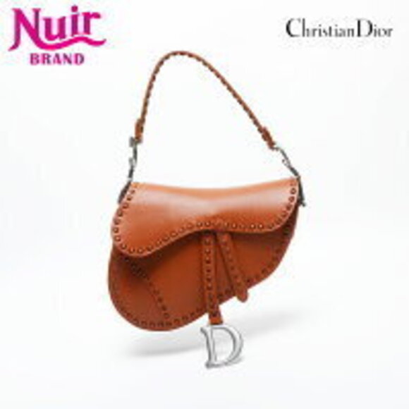 Dior Handbags - Christian Dior Leather Saddle Bag Shoulder Brown